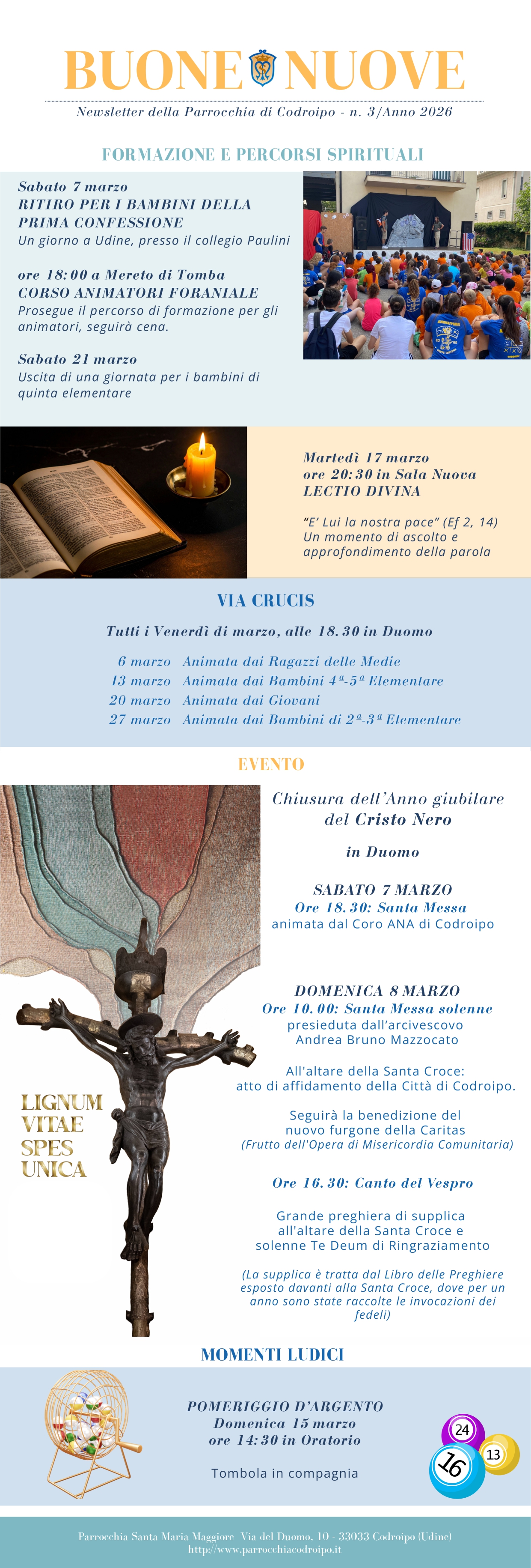 Newsletter mensile della Parrocchia di Codroipo